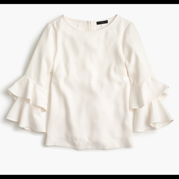 J. Crew Tops - J Crew Tiered Bell Sleeve Top